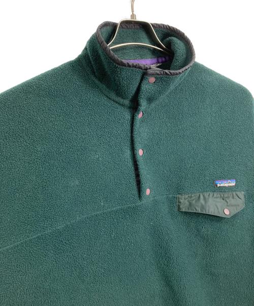 Patagonia（パタゴニア）Patagonia (パタゴニア) 【古着】90's シンチラスナップＴ　90年代　USA製 グリーン サイズ:Lの古着・服飾アイテム