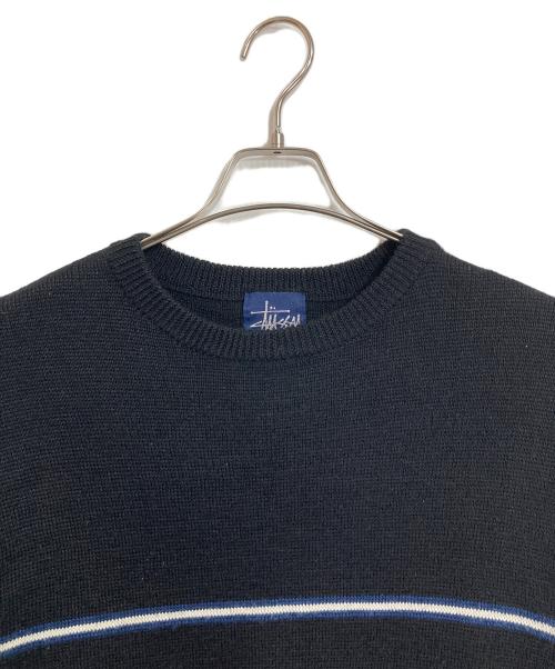 stussy（ステューシー）stussy (ステューシー) 【古着】80’S-90'Sニット　80年代　90年代　S80タグ ブラック サイズ:Mの古着・服飾アイテム