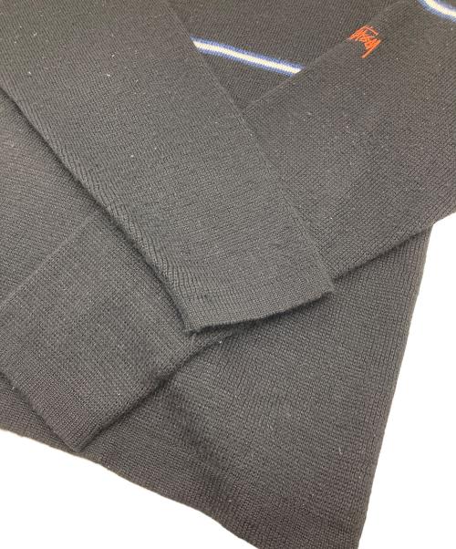 stussy（ステューシー）stussy (ステューシー) 【古着】80’S-90'Sニット　80年代　90年代　S80タグ ブラック サイズ:Mの古着・服飾アイテム