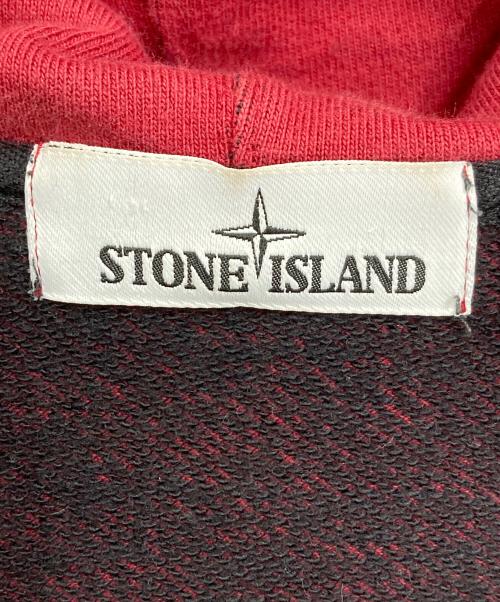 STONE ISLAND（ストーンアイランド）STONE ISLAND (ストーンアイランド) 15AW ジップパーカー　フーディ レッド サイズ:Mの古着・服飾アイテム