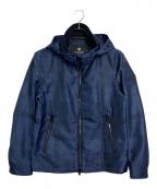 BLACK LABEL CRESTBRIDGEブラックレーベル クレストブリッジ）の古着「チェックマウンテンパーカー　」｜ネイビー