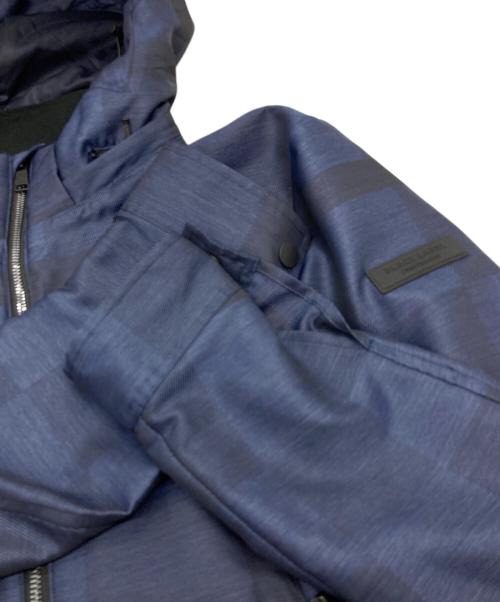 BLACK LABEL CRESTBRIDGE（ブラックレーベル クレストブリッジ）BLACK LABEL CRESTBRIDGE (ブラックレーベル クレストブリッジ) チェックマウンテンパーカー　 ネイビー サイズ:Mの古着・服飾アイテム