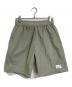 uniform experiment（ユニフォームエクスペリメント）の古着「CRYSTAL NYLON EASY SHORTS クリスタルナイロンイージーショーツ　日本製　25SS」｜グリーン