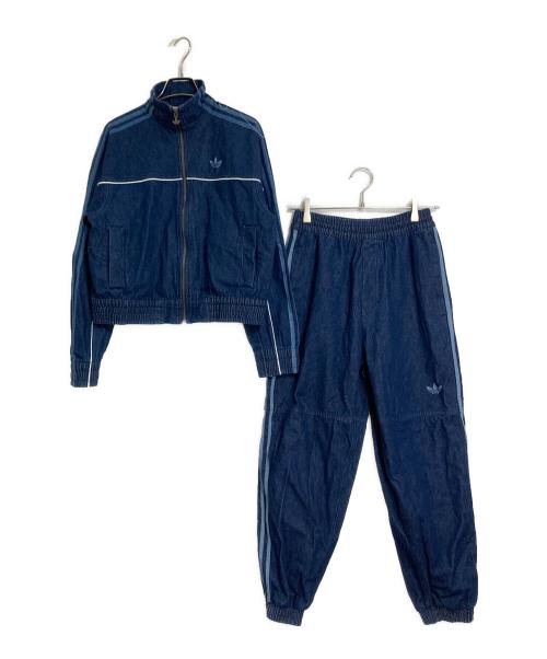 adidas Originals（アディダスオリジナル）adidas Originals (アディダスオリジナル) デニムトラック　トラックジャケット　トラックパンツ ブルー サイズ:Lの古着・服飾アイテム