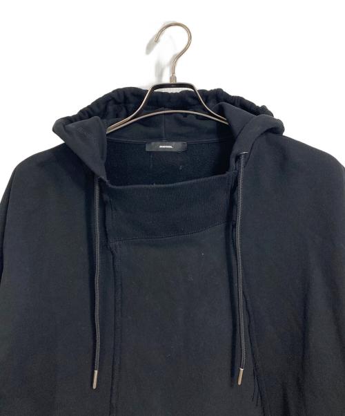 DIESEL（ディーゼル）DIESEL (ディーゼル) プルオーバーパーカー　袖プリントパーカー ブラック サイズ:XSの古着・服飾アイテム