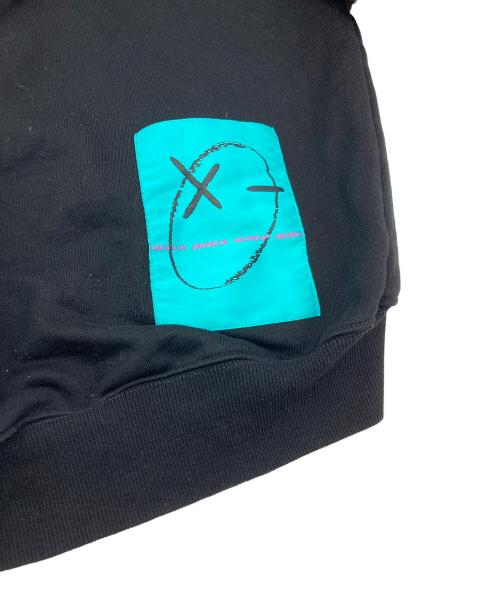 DIESEL（ディーゼル）DIESEL (ディーゼル) プルオーバーパーカー　袖プリントパーカー ブラック サイズ:XSの古着・服飾アイテム