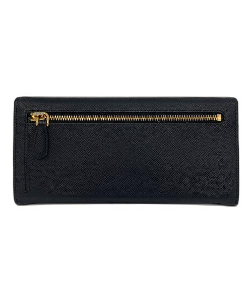 PRADA（プラダ）PRADA (プラダ) サファアーノレザーロングウォレット ブラック サイズ:実寸参照の古着・服飾アイテム