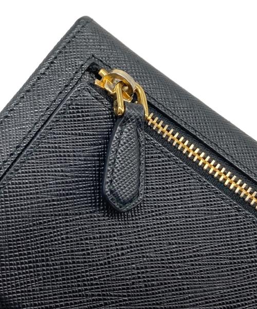 PRADA（プラダ）PRADA (プラダ) サファアーノレザーロングウォレット ブラック サイズ:実寸参照の古着・服飾アイテム