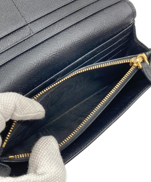 PRADA（プラダ）PRADA (プラダ) サファアーノレザーロングウォレット ブラック サイズ:実寸参照の古着・服飾アイテム