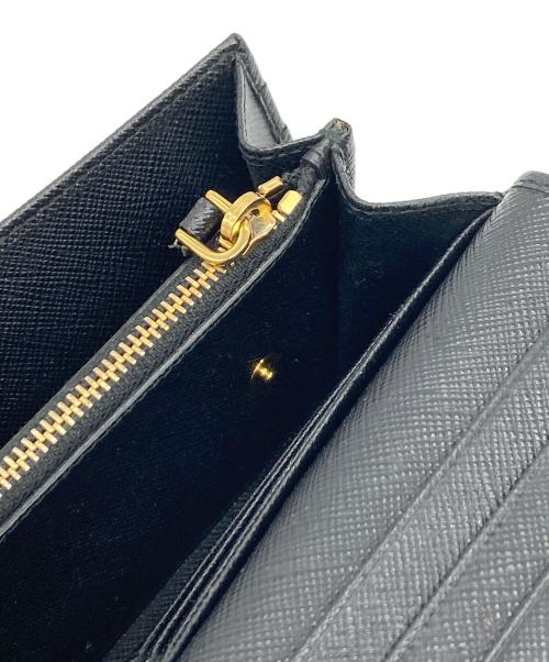 PRADA（プラダ）PRADA (プラダ) サファアーノレザーロングウォレット ブラック サイズ:実寸参照の古着・服飾アイテム