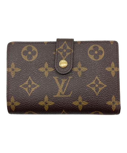 LOUIS VUITTON（ルイ ヴィトン）LOUIS VUITTON (ルイ ヴィトン) がま口財布　ポルトフォイユ・ヴィエノワ　モノグラム　ウォレット　二つ折り財布　コンパクト　フランス製 ブラウン サイズ:実寸参照の古着・服飾アイテム