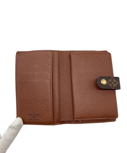 LOUIS VUITTON（ルイ ヴィトン）LOUIS VUITTON (ルイ ヴィトン) がま口財布　ポルトフォイユ・ヴィエノワ　モノグラム　ウォレット　二つ折り財布　コンパクト　フランス製 ブラウン サイズ:実寸参照の古着・服飾アイテム