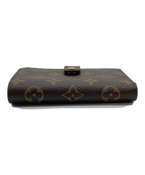 LOUIS VUITTON（ルイ ヴィトン）LOUIS VUITTON (ルイ ヴィトン) がま口財布　ポルトフォイユ・ヴィエノワ　モノグラム　ウォレット　二つ折り財布　コンパクト　フランス製 ブラウン サイズ:実寸参照の古着・服飾アイテム