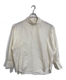 STUNNING LURE（スタニングルアー）の古着「クリアスタンドネックシャツ　ブラウス　セレモニー」｜アイボリー