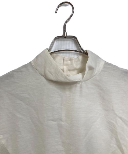 STUNNING LURE（スタニングルアー）STUNNING LURE (スタニングルアー) クリアスタンドネックシャツ　ブラウス　セレモニー アイボリー サイズ:Mの古着・服飾アイテム