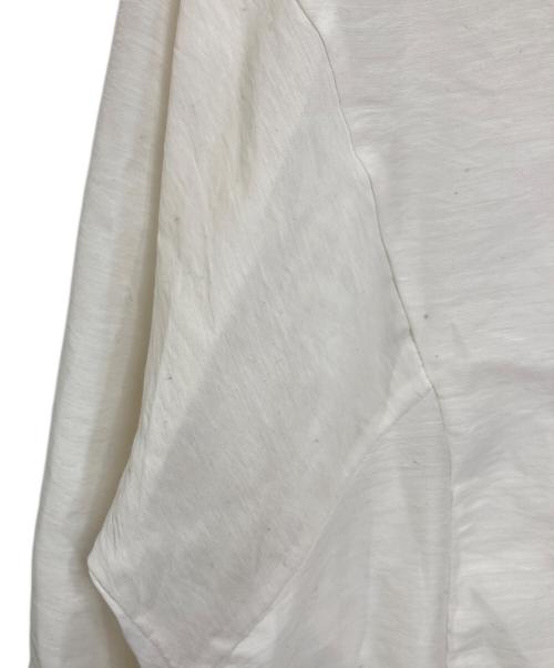 STUNNING LURE（スタニングルアー）STUNNING LURE (スタニングルアー) クリアスタンドネックシャツ　ブラウス　セレモニー アイボリー サイズ:Mの古着・服飾アイテム