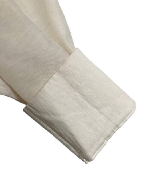 STUNNING LURE（スタニングルアー）STUNNING LURE (スタニングルアー) クリアスタンドネックシャツ　ブラウス　セレモニー アイボリー サイズ:Mの古着・服飾アイテム