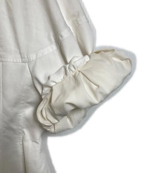 CLANE（クラネ）CLANE (クラネ) CLANE WAIST DESIGN VOLUME ONEPIECE クラネ ウエストデザイン ボリューム ワンピース  ロングワンピース ホワイト サイズ:1の古着・服飾アイテム