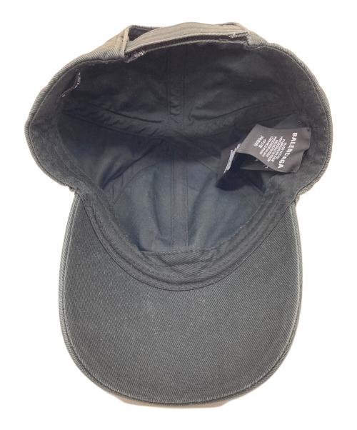 BALENCIAGA（バレンシアガ）BALENCIAGA (バレンシアガ) USED加工ベースボールキャップ　帽子　イタリア製 グレー サイズ:Lの古着・服飾アイテム