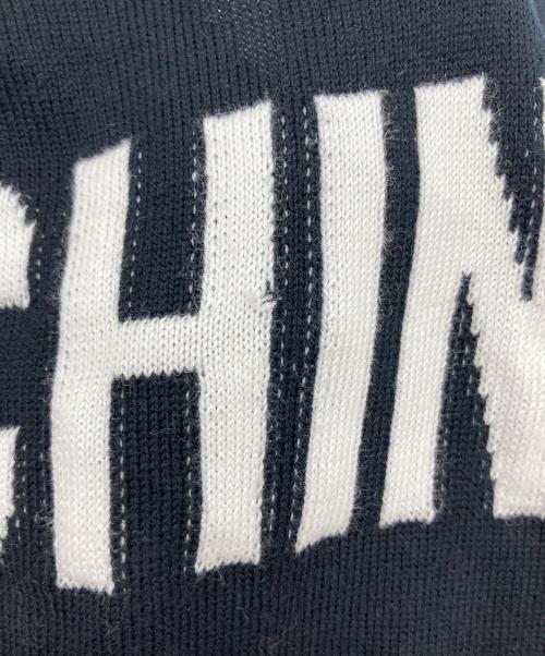 MOSCHINO（モスキーノ）MOSCHINO (モスキーノ) ミニ丈ニットワンピース　コットンワンピース ブラック サイズ:実寸参照の古着・服飾アイテム