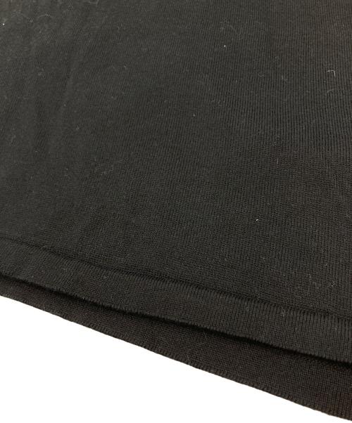 MOSCHINO（モスキーノ）MOSCHINO (モスキーノ) ミニ丈ニットワンピース　コットンワンピース ブラック サイズ:実寸参照の古着・服飾アイテム