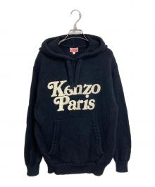 KENZO（ケンゾー）の古着「24SS KENZO BY VERDY HOODIE/ニットパーカー」｜ブラック