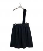 COMME des GARCONSコムデギャルソン）の古着「ウール ベロアワンショルダー スカート　07SS　日本製」｜ブラック