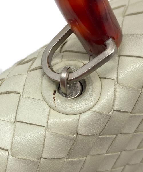 BOTTEGA VENETA（ボッテガベネタ）BOTTEGA VENETA (ボッテガベネタ) イントレチャートハンドバッグ　ミニバッグ　セレモニー　イタリア製 ベージュ サイズ:実寸参照の古着・服飾アイテム