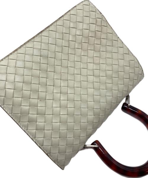 BOTTEGA VENETA（ボッテガベネタ）BOTTEGA VENETA (ボッテガベネタ) イントレチャートハンドバッグ　ミニバッグ　セレモニー　イタリア製 ベージュ サイズ:実寸参照の古着・服飾アイテム