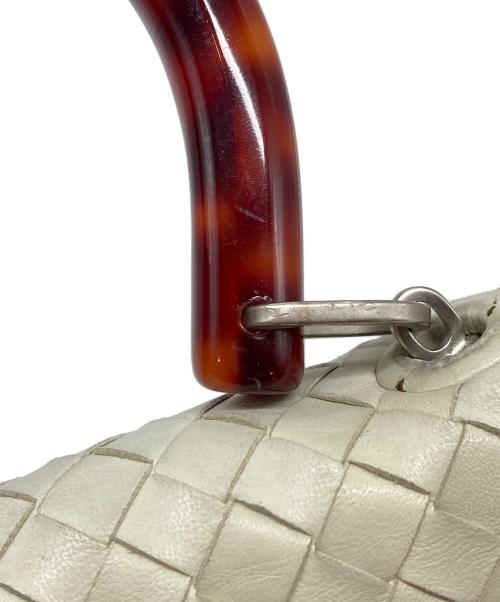 BOTTEGA VENETA（ボッテガベネタ）BOTTEGA VENETA (ボッテガベネタ) イントレチャートハンドバッグ　ミニバッグ　セレモニー　イタリア製 ベージュ サイズ:実寸参照の古着・服飾アイテム