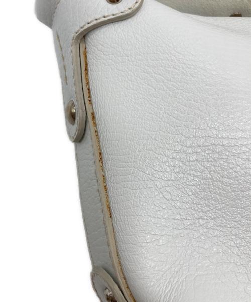 Salvatore Ferragamo（サルヴァトーレ フェラガモ）Salvatore Ferragamo (サルヴァトーレ フェラガモ) ハンドバッグ　レザーバッグ　TA ホワイト サイズ:実寸参照の古着・服飾アイテム