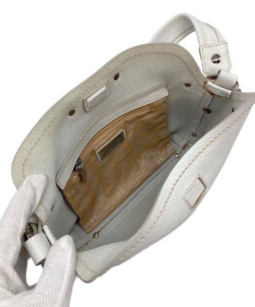 Salvatore Ferragamo（サルヴァトーレ フェラガモ）Salvatore Ferragamo (サルヴァトーレ フェラガモ) ハンドバッグ　レザーバッグ　TA ホワイト サイズ:実寸参照の古着・服飾アイテム