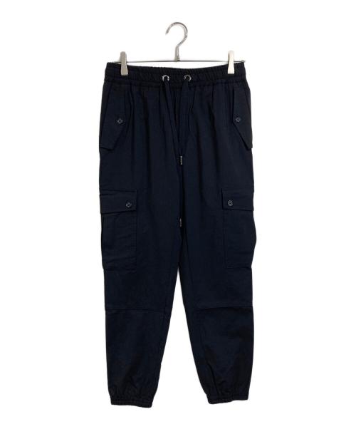 DOLCE & GABBANA（ドルチェ＆ガッバーナ）DOLCE & GABBANA (ドルチェ＆ガッバーナ) サイドレースカーゴパンツ　デザインパンツ ブラック サイズ:44の古着・服飾アイテム