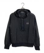 DOLCE & GABBANAドルチェ＆ガッバーナ）の古着「Jacquared Hooded Sweatshirt　デザインパーカー」｜ブラック