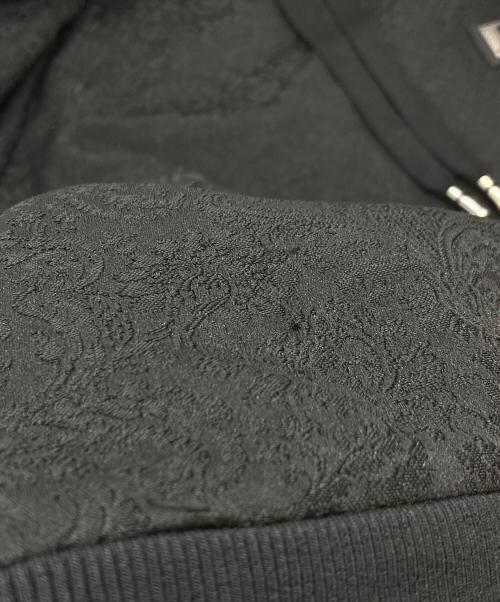 DOLCE & GABBANA（ドルチェ＆ガッバーナ）DOLCE & GABBANA (ドルチェ＆ガッバーナ) Jacquared Hooded Sweatshirt　デザインパーカー ブラック サイズ:46の古着・服飾アイテム