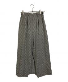 Jean Paul Gaultier FEMME（ジャンポールゴルチエ フェム）の古着「フロントパンツ＆バックスカート　フロントラップパンツ　日本製」｜グレー