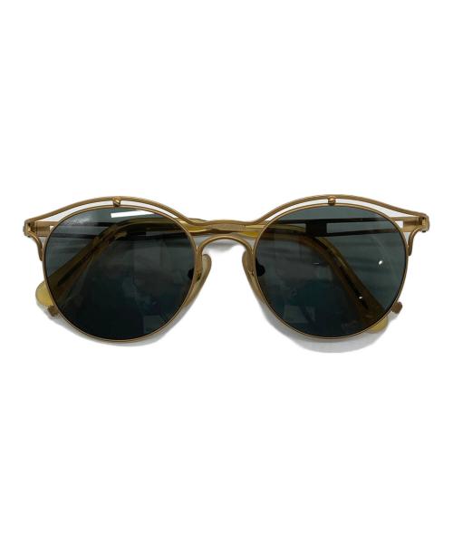 Jean Paul GAULTIER（ジャンポールゴルチェ）Jean Paul GAULTIER (ジャンポールゴルチェ) uv protection ダブルブリッジ アーカイブゴールドサングラス　JPG  日本製 イエロー サイズ:56-2174の古着・服飾アイテム