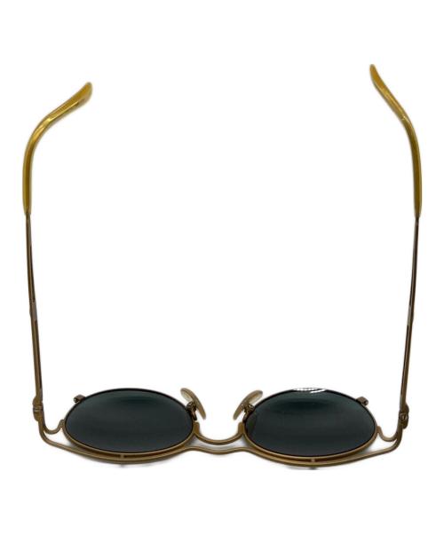 Jean Paul GAULTIER（ジャンポールゴルチェ）Jean Paul GAULTIER (ジャンポールゴルチェ) uv protection ダブルブリッジ アーカイブゴールドサングラス　JPG  日本製 イエロー サイズ:56-2174の古着・服飾アイテム