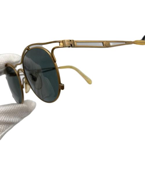 Jean Paul GAULTIER（ジャンポールゴルチェ）Jean Paul GAULTIER (ジャンポールゴルチェ) uv protection ダブルブリッジ アーカイブゴールドサングラス　JPG  日本製 イエロー サイズ:56-2174の古着・服飾アイテム