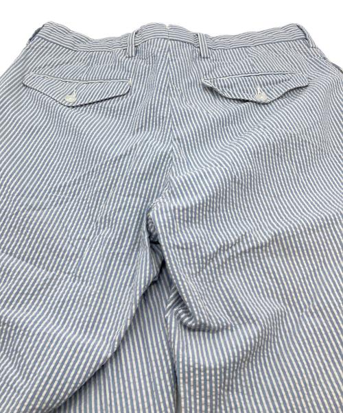 POLO RALPH LAUREN（ポロ・ラルフローレン）POLO RALPH LAUREN (ポロ・ラルフローレン) 【古着】シアサッカーストライプパンツ　コットンパンツ ホワイト×ブルー サイズ:32の古着・服飾アイテム