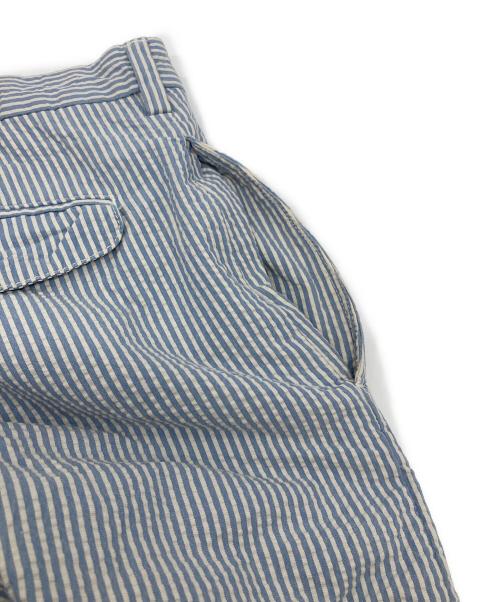 POLO RALPH LAUREN（ポロ・ラルフローレン）POLO RALPH LAUREN (ポロ・ラルフローレン) 【古着】シアサッカーストライプパンツ　コットンパンツ ホワイト×ブルー サイズ:32の古着・服飾アイテム