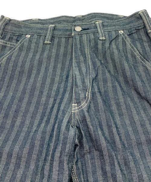 KOJIMA GENES（コジマジーンズ）KOJIMA GENES (コジマジーンズ) ヒッコリーペインターパンツ　ジーンズ　日本製 インディゴ サイズ:32の古着・服飾アイテム