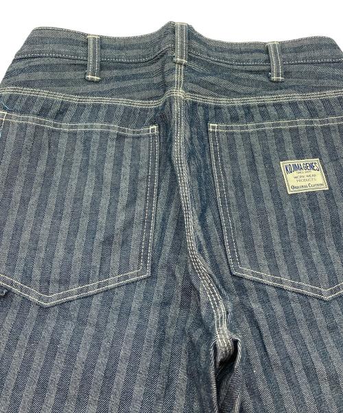 KOJIMA GENES（コジマジーンズ）KOJIMA GENES (コジマジーンズ) ヒッコリーペインターパンツ　ジーンズ　日本製 インディゴ サイズ:32の古着・服飾アイテム