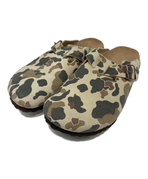 BIRKENSTOCK（ビルケンシュトック）BIRKENSTOCK (ビルケンシュトック) 迷彩BOSTOON  ボストン　サンダル　サボサンダル　スポーツ　アウトドア　カモフラ ベージュ サイズ:41の古着・服飾アイテム