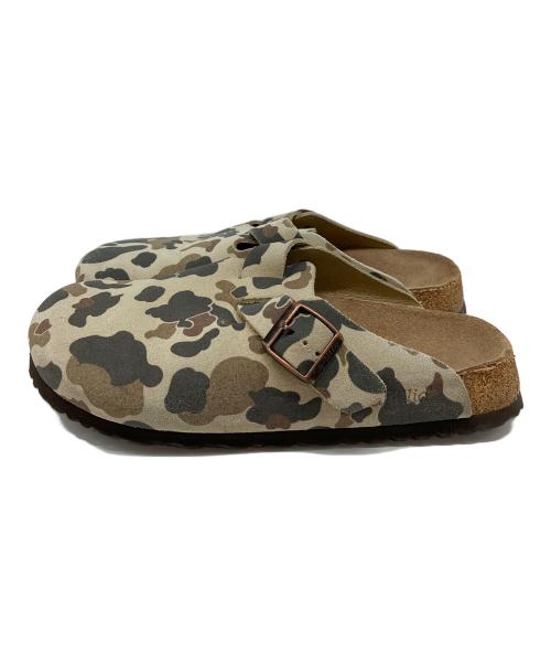 BIRKENSTOCK（ビルケンシュトック）BIRKENSTOCK (ビルケンシュトック) 迷彩BOSTOON  ボストン　サンダル　サボサンダル　スポーツ　アウトドア　カモフラ ベージュ サイズ:41の古着・服飾アイテム