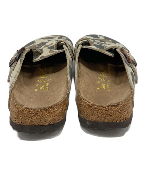 BIRKENSTOCK（ビルケンシュトック）BIRKENSTOCK (ビルケンシュトック) 迷彩BOSTOON  ボストン　サンダル　サボサンダル　スポーツ　アウトドア　カモフラ ベージュ サイズ:41の古着・服飾アイテム