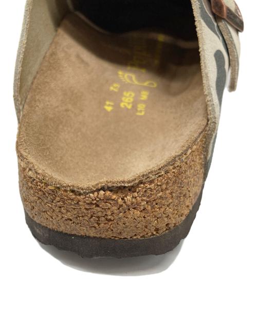BIRKENSTOCK（ビルケンシュトック）BIRKENSTOCK (ビルケンシュトック) 迷彩BOSTOON  ボストン　サンダル　サボサンダル　スポーツ　アウトドア　カモフラ ベージュ サイズ:41の古着・服飾アイテム