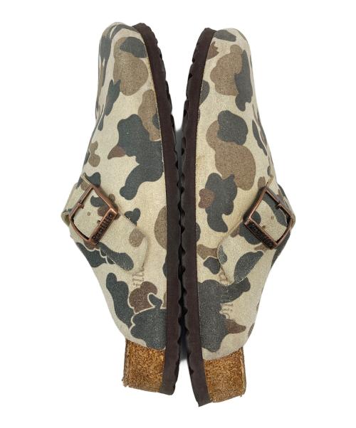 BIRKENSTOCK（ビルケンシュトック）BIRKENSTOCK (ビルケンシュトック) 迷彩BOSTOON  ボストン　サンダル　サボサンダル　スポーツ　アウトドア　カモフラ ベージュ サイズ:41の古着・服飾アイテム