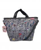 LeSportsac×Sanrioレスポートサック×サンリオ）の古着「コラボショルダーバッグ　ハンドバッグ　ショルダーバッグ　 2WAYバッグ　」｜グレー