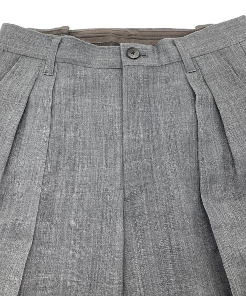 PUBLIC TOKYO（パブリックトウキョウ）PUBLIC TOKYO (パブリックトウキョウ) ハイカウントワイド2タックスラックス グレー サイズ:1の古着・服飾アイテム